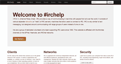 Desktop Screenshot of irchelp.org