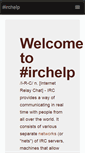 Mobile Screenshot of irchelp.org